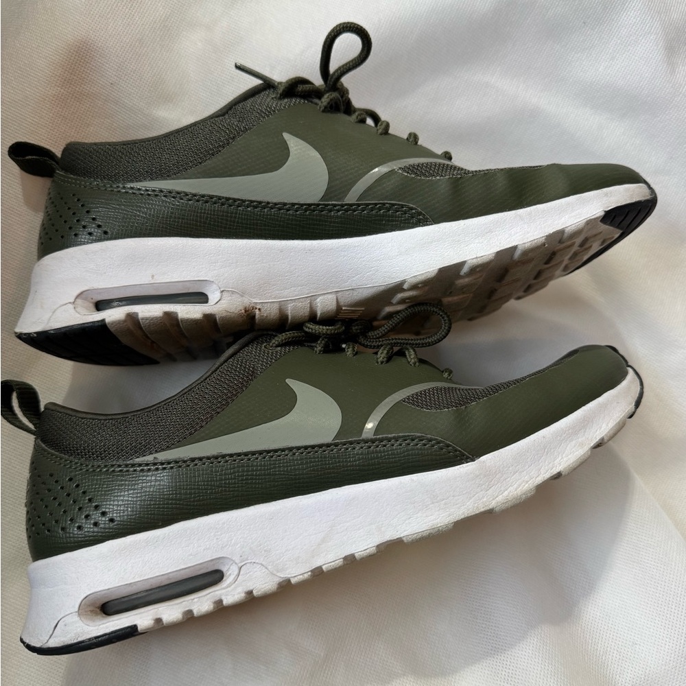 Nike Olive and White Sneakers